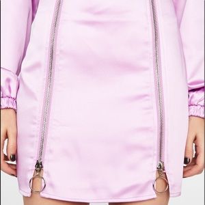 Dolls kill capsule pink zipper skirt